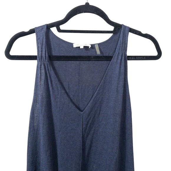 Minnie Rose Sleeveless Navy Sweater Maxi Dress SZ S - Picture 6 of 9